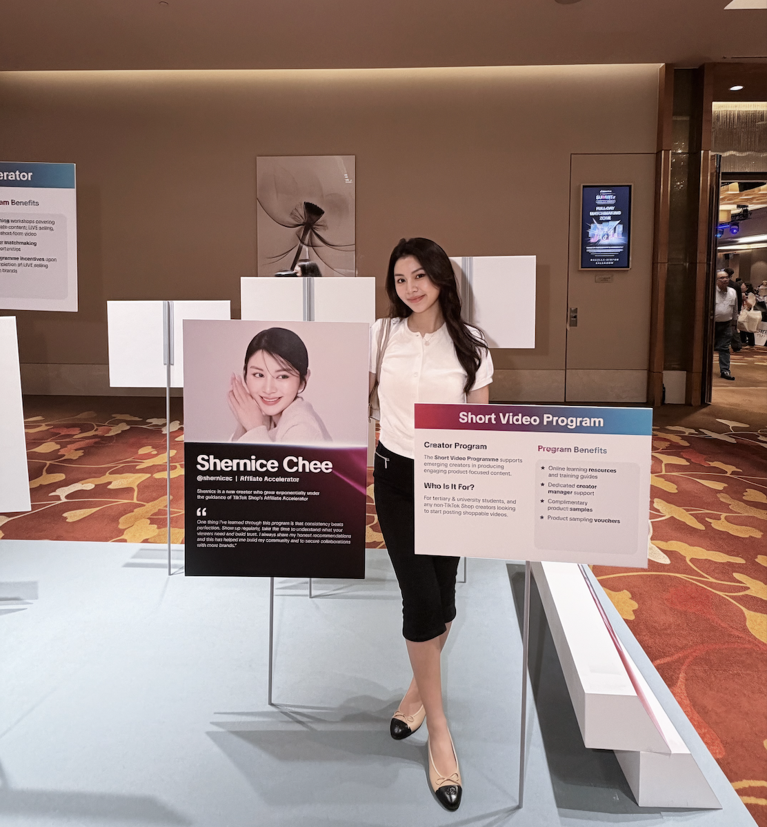 Shernice at TikTok Singapore Summit 2026