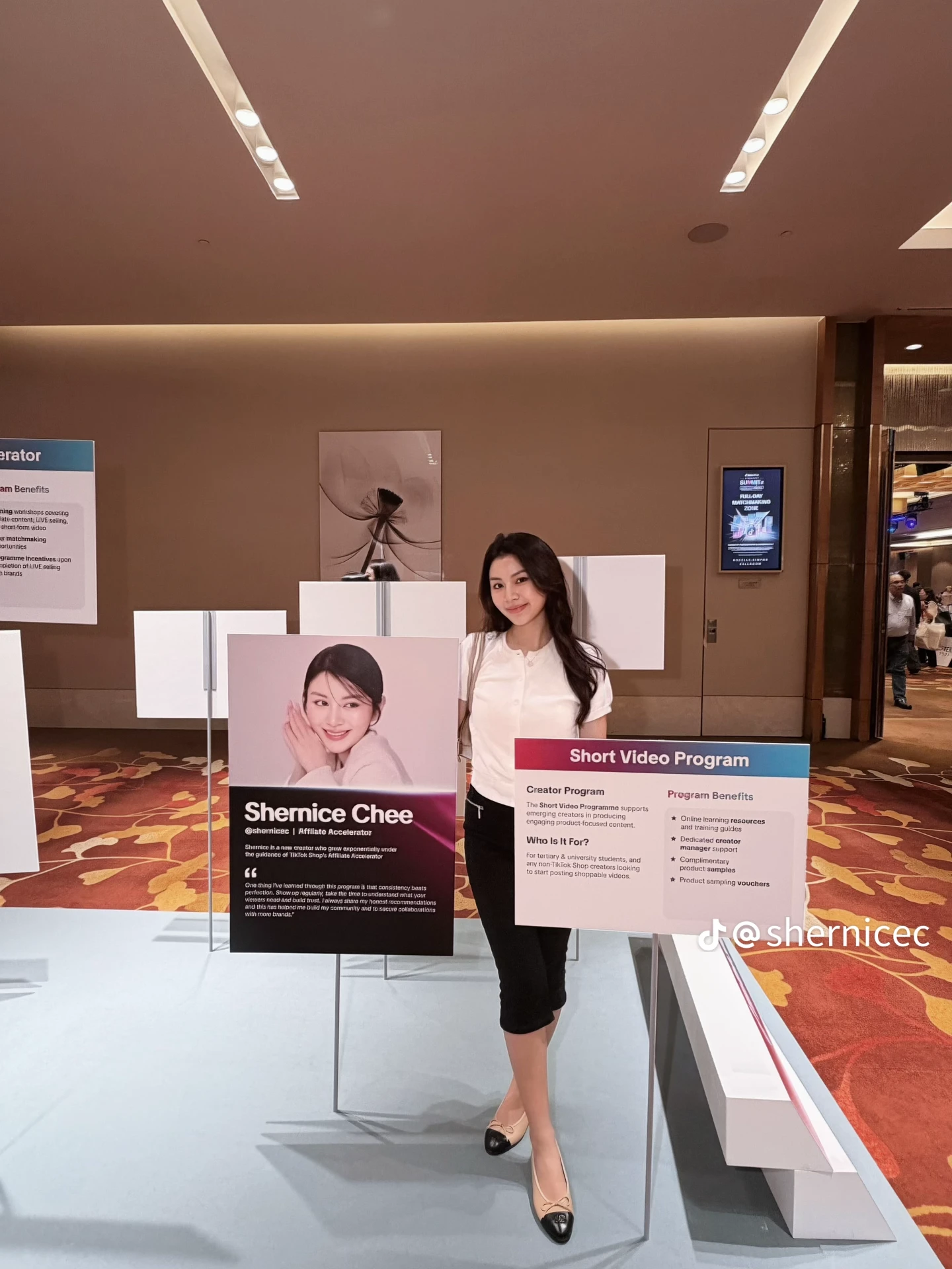 Shernice at TikTok Singapore Summit 2026